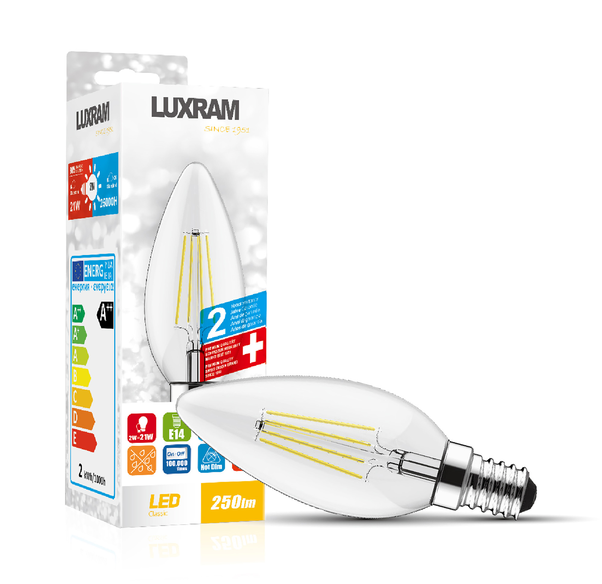 Value Classic LED Lamps Luxram Candle